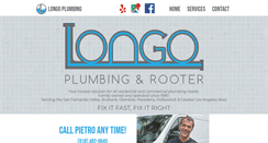 Desktop Screenshot of longoplumbing.com