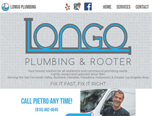 Tablet Screenshot of longoplumbing.com